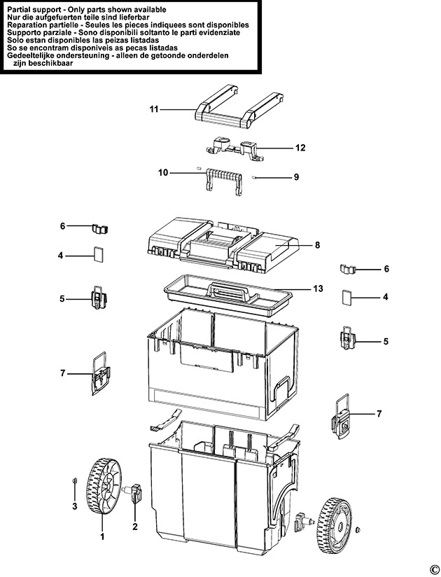 Stanley 1-93-968 Workcentre Spare Parts 1-93-968