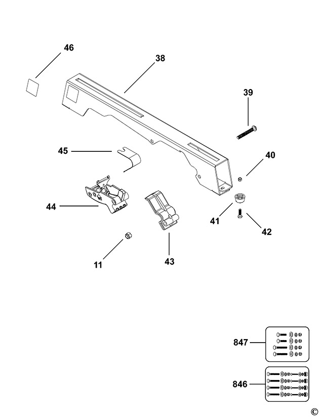 DeWalt DE7025 Type 3 Bracket Spare Parts DE7025