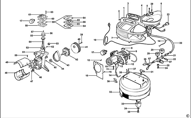 Bostitch BTFP02000 Type Rev 1 Compressor Spare Parts BTFP02000