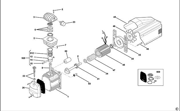 Bostitch BTFP02040 Compressor Spare Parts BTFP02040