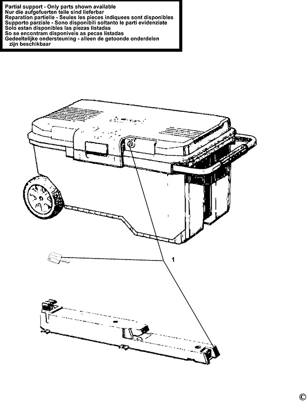 Stanley 1-96-163 Type 1 Workbox Spare Parts 1-96-163