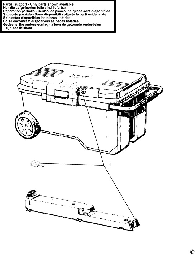 Stanley 1-96-163 Workbox Spare Parts 1-96-163