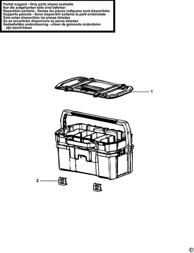 Stanley 1-97-506 Type 1 Workbox Spare Parts 1-97-506