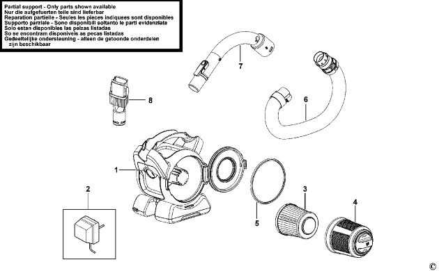 Black & Decker PD1202N Dustbuster Spare Parts PD1202N
