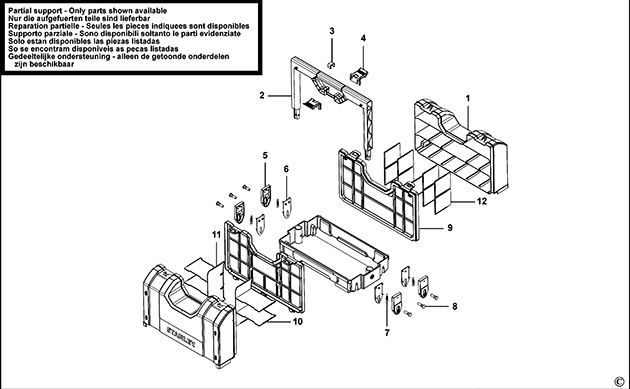 Stanley STST1-71963 Organiser Spare Parts STST1-71963