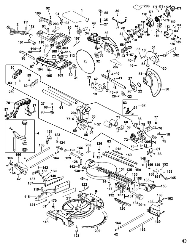 Stanley FME720 Mitre Saw Spare Parts FME720