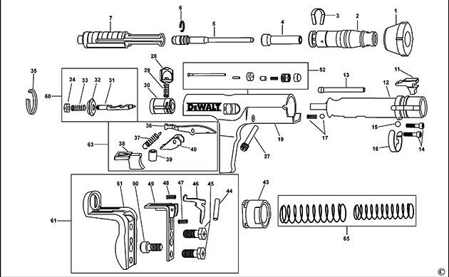 DeWalt DDF2120400 Nailer Spare Parts DDF2120400