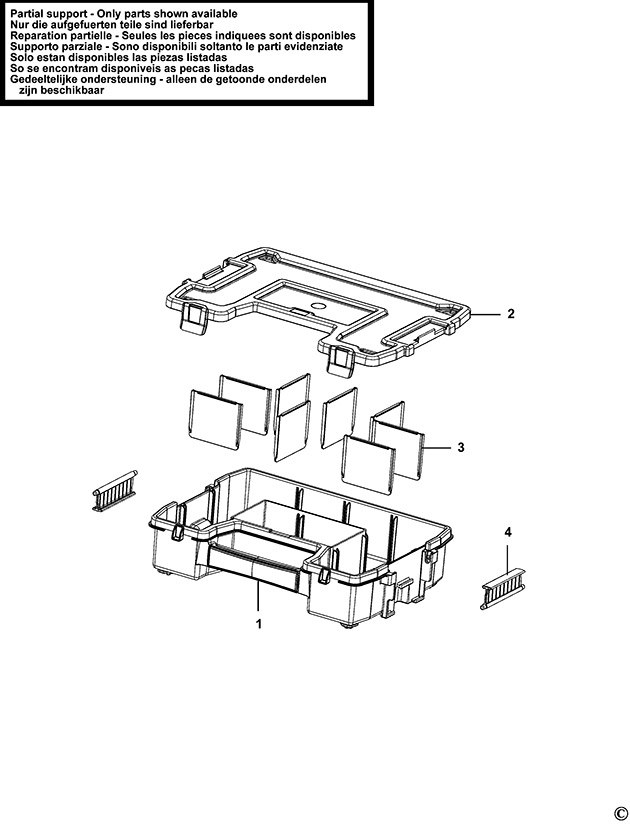Stanley STST1-70720 Organiser Spare Parts STST1-70720