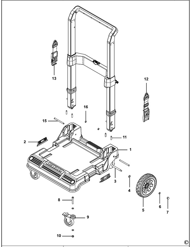 DeWalt DWST1-71196 Type 1 Trolley Spare Parts DWST1-71196