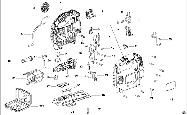 Black & Decker KS901PEK Jigsaw Spare Parts KS901PEK