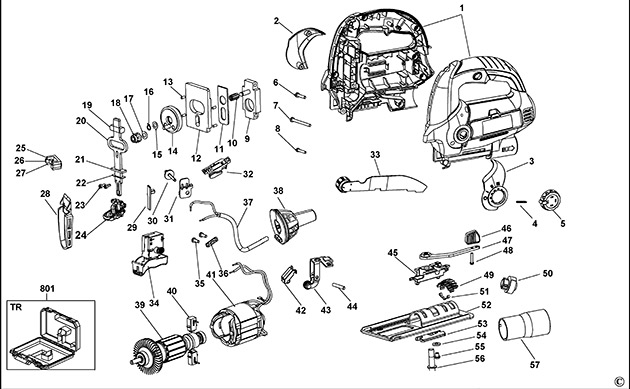 Stanley STSJ0600 Type 1 Jigsaw Spare Parts STSJ0600
