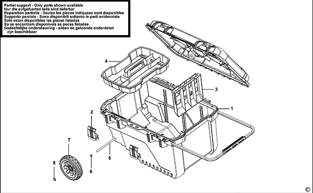 Stanley FMST1-73601 Workbox Spare Parts FMST1-73601