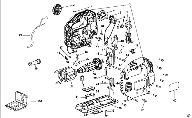Black & Decker KS901SEK Jigsaw Spare Parts KS901SEK