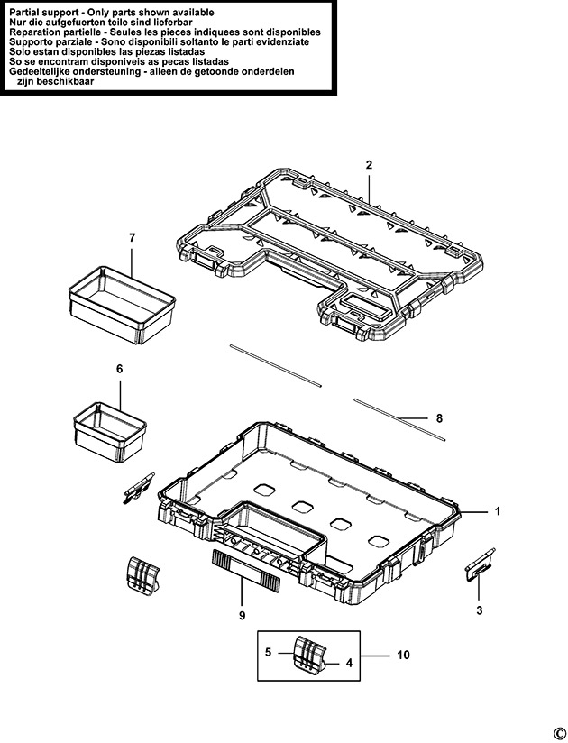Stanley 1-97-519 Type 1 Organiser Spare Parts 1-97-519