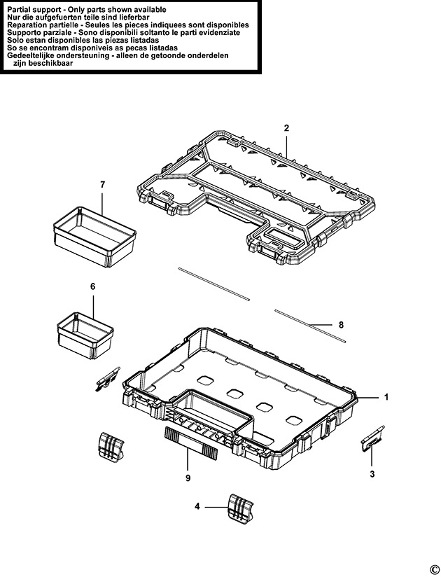 Stanley 1-97-517 Type 1 Organiser Spare Parts 1-97-517