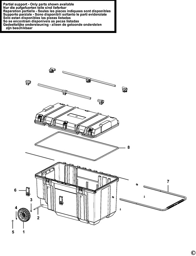 Stanley FMST1-75531 Workbox Spare Parts FMST1-75531