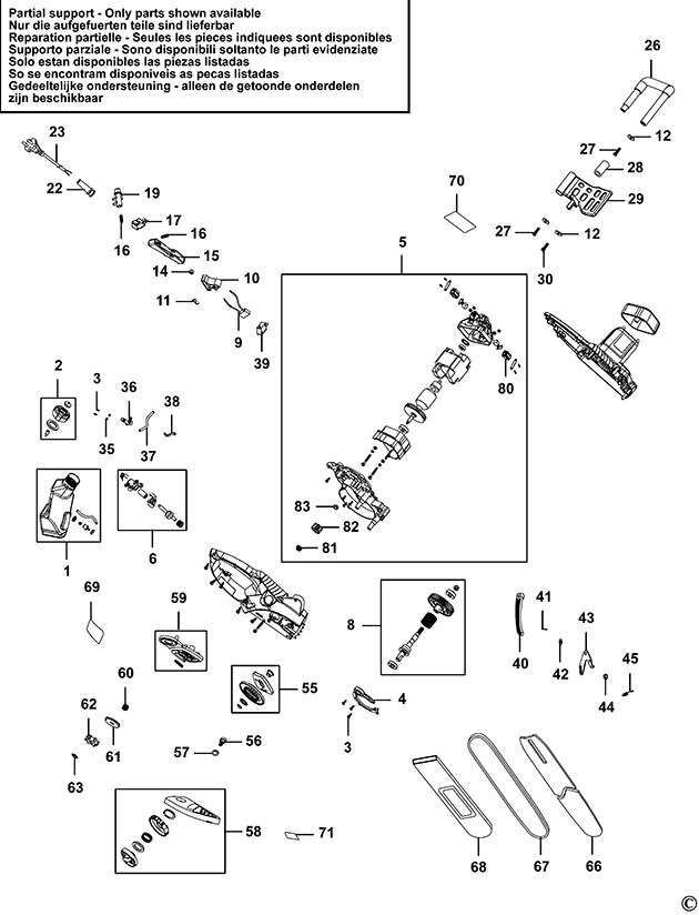 Black & Decker CS2040 Chainsaw Spare Parts CS2040