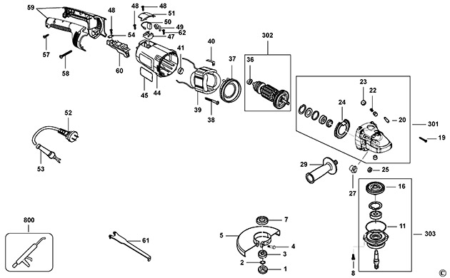 Stanley STGL2018 Angle Grinder Spare Parts STGL2018