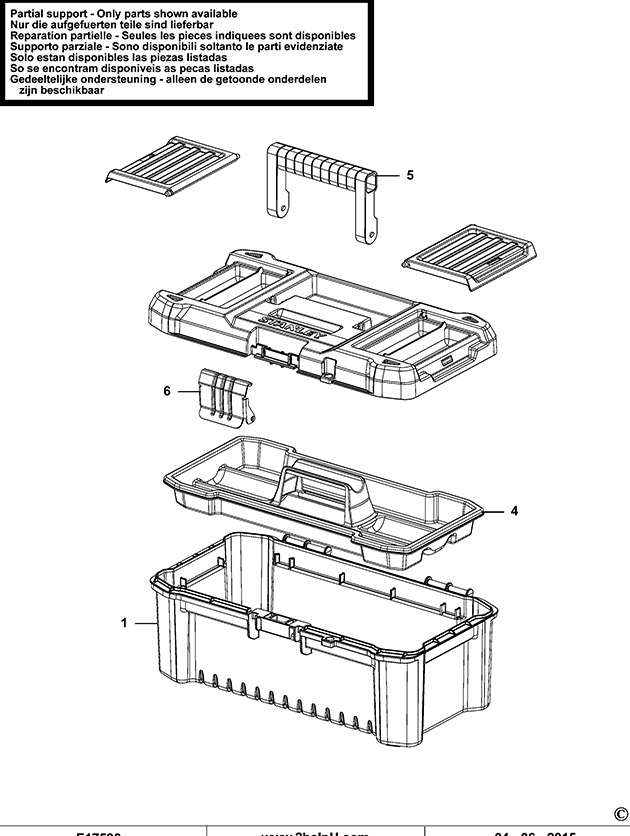Stanley STST1-75515 Type 1 Workbox Spare Parts STST1-75515
