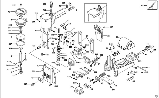 Bostitch D62ADC Carton Sealer Spare Parts D62ADC