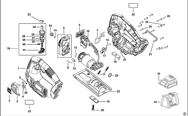 Black & Decker BDCJS18 Jigsaw Spare Parts BDCJS18
