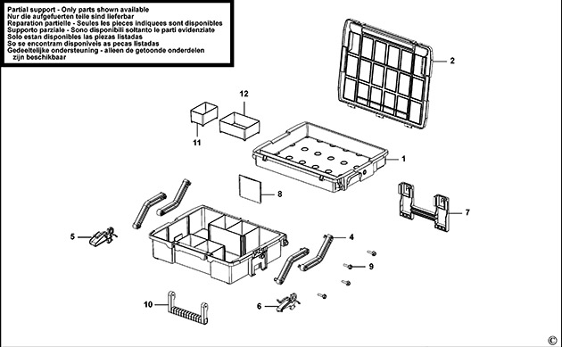 Stanley STST1-75540 Type 1 Organiser Spare Parts STST1-75540