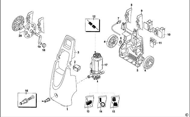 Black & Decker PW2000TX Pressure Washer Spare Parts PW2000TX