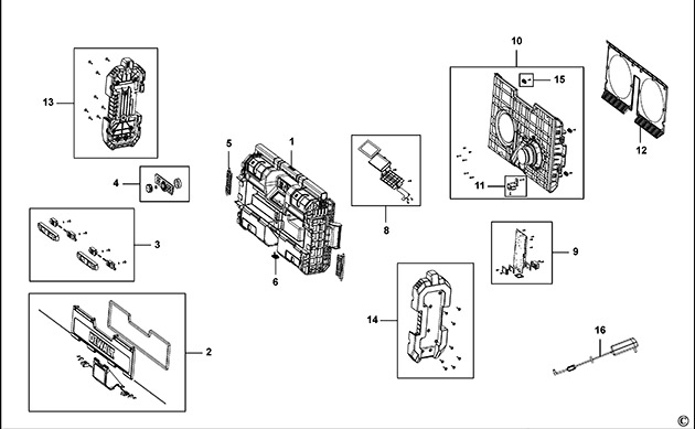 DeWalt DWST1-75664 Type 1 Site Radio Spare Parts DWST1-75664