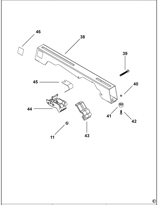 DeWalt DE7030 Type 3 Bracket Spare Parts DE7030