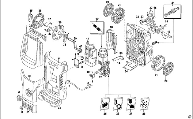 Stanley SXPW22E Type 1 Pressure Washer Spare Parts SXPW22E