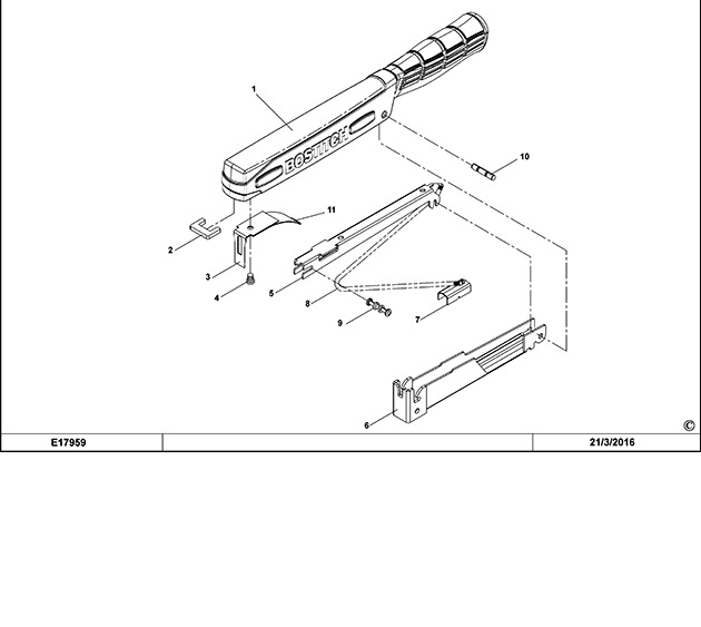 Bostitch H30-6-E Hammer Spare Parts H30-6-E