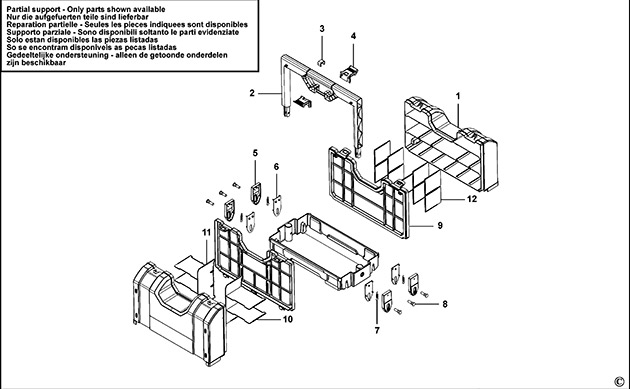 Facom BP.Z46A Organiser Spare Parts BP.Z46A