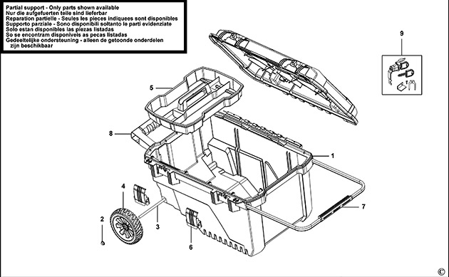Stanley 1-94-850 Type 0 Workbox Spare Parts 1-94-850