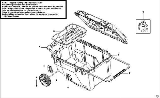 Stanley 1-94-850 Workbox Spare Parts 1-94-850