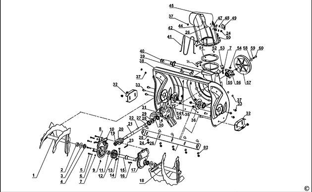 Stanley SPT-163-560 Snow Thrower Spare Parts SPT-163-560