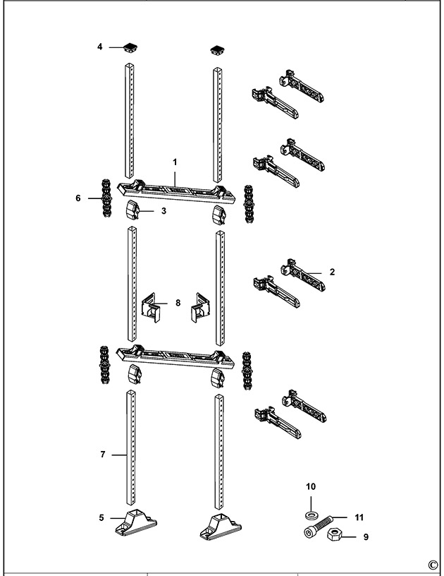 DeWalt DWST1-75694 Rack Spare Parts DWST1-75694