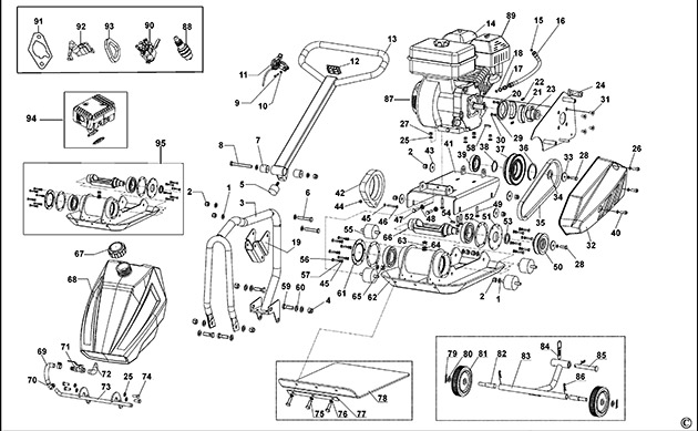 Stanley SGC-11000N Compactor Spare Parts SGC-11000N