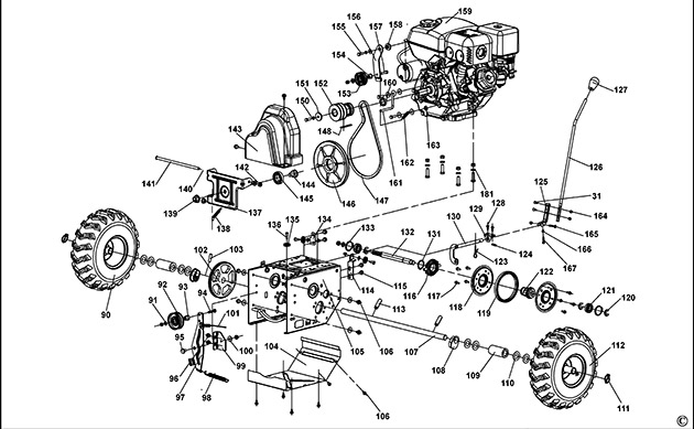 Stanley SPT-196-570 Type 1 Snow Thrower Spare Parts SPT-196-570