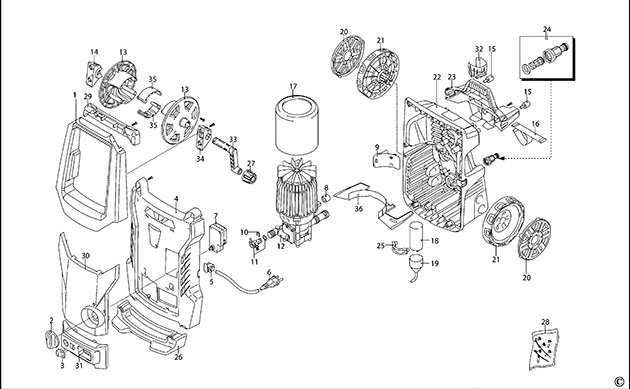 Stanley SXPW19PE Type 1 Pressure Washer Spare Parts SXPW19PE