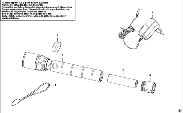 Stanley 1-95-154 Cordless Torch Spare Parts 1-95-154