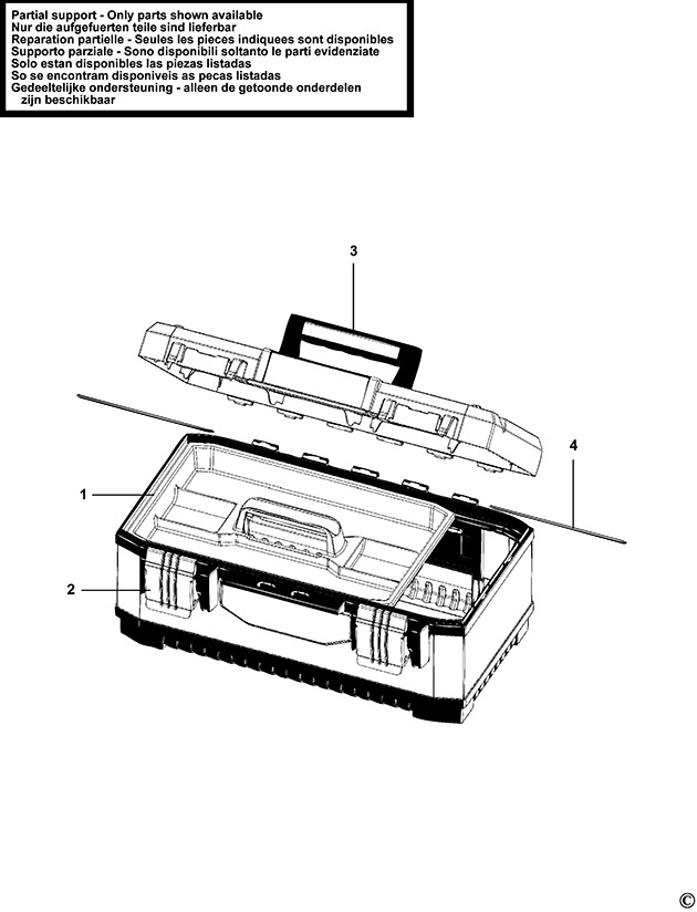 Stanley 1-95-616 Type 1 Workbox Spare Parts 1-95-616