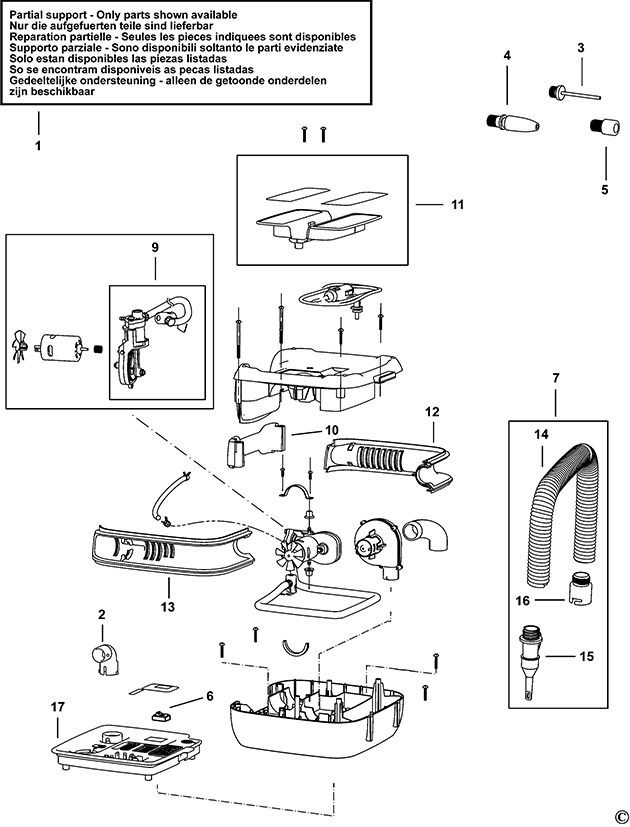 Black & Decker ASI400 Type 1 Inflator Spare Parts ASI400