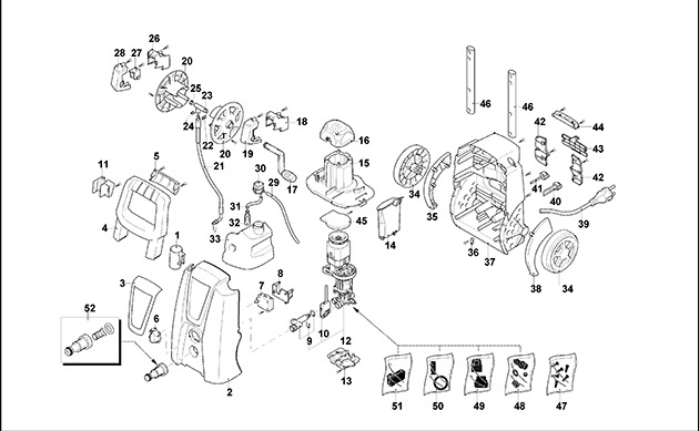 Black & Decker PW1900WR PLUS Type 1 Pressure Washer Spare Parts PW1900WR PLUS