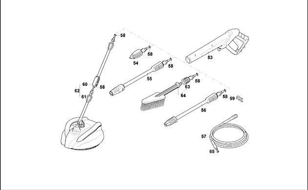 Black & Decker PW1900WR PLUS Type 1 Pressure Washer Spare Parts PW1900WR PLUS