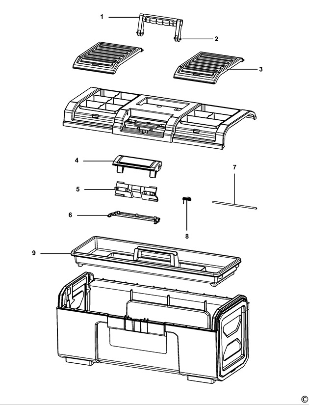 USAG 641 TC Type 1 Workbox Spare Parts 641 TC