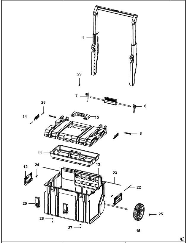 Facom BSYS.BPT450 Workbox Spare Parts BSYS.BPT450