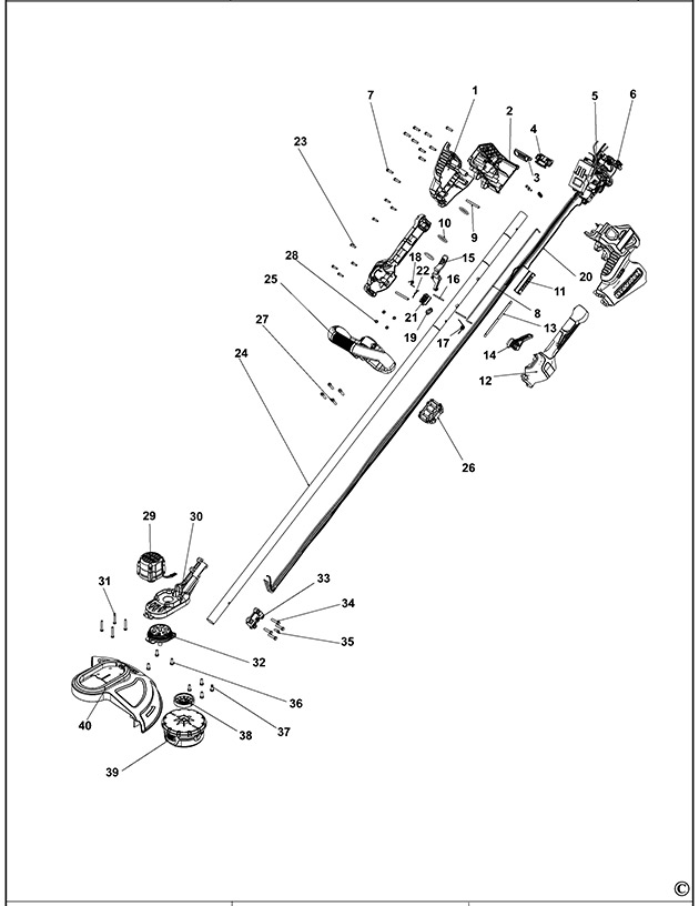 DeWalt DCST5812N String Trimmer Spare Parts DCST5812N