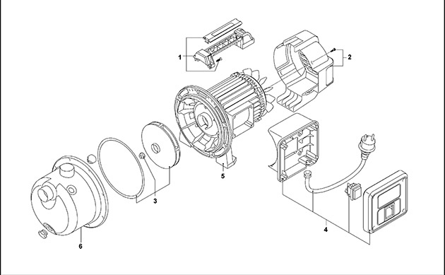 Black & Decker BXGP1100XE Pump Spare Parts BXGP1100XE