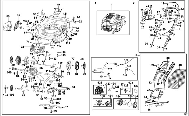 Stanley SLM196510SP Mower Spare Parts SLM196510SP