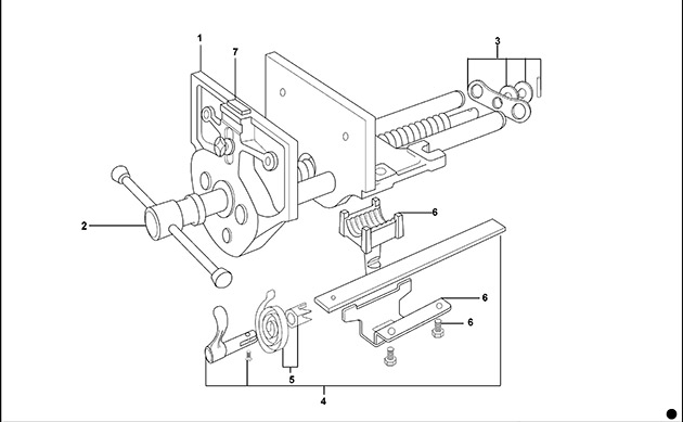 Irwin T5212ED Vice Spare Parts T5212ED